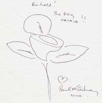 Sir Paul's orchid sketch